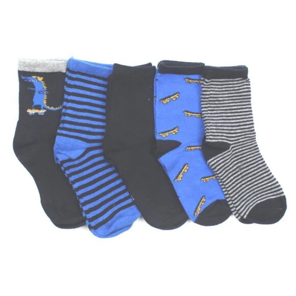 NAME IT Baby and Little Boy Navy Combo Socks (5 per pack) - Picture 1 of 1